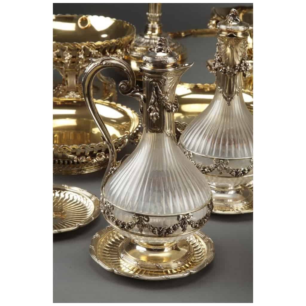 Orfèvre BOIN TABURET – Ensemble de pièces décor de table en vermeil 4