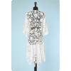 Manteau queue de pie 1900 en Irlande à motifs de fleurs 17