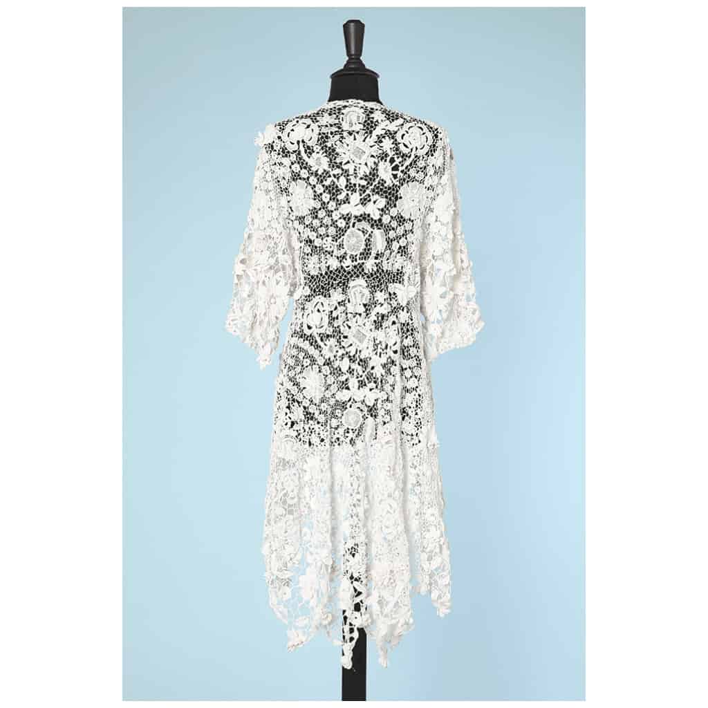 Manteau queue de pie 1900 en Irlande à motifs de fleurs 9