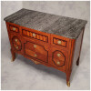 Commode Transition Louis XV, Louis XVI – Marqueterie Géométrique – Bois De Rose – 19ème 15