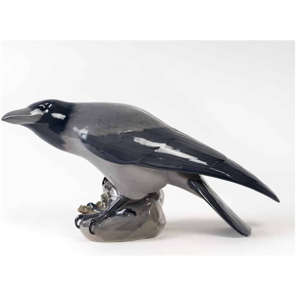 Raven and frog in Royal Copenhagen porcelain 8