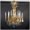 Lustre aux musiciens en bronze doré et cristal, XIXe 14