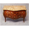 Commode Bombée De Style Louis XV – Marqueterie Florale – Bois De Rose & Palissandre – 19ème 17