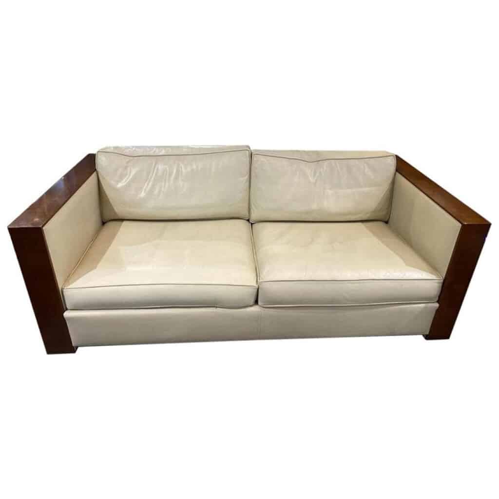 Chevalier, Leather Sofa Design 2 Places, XXth 3