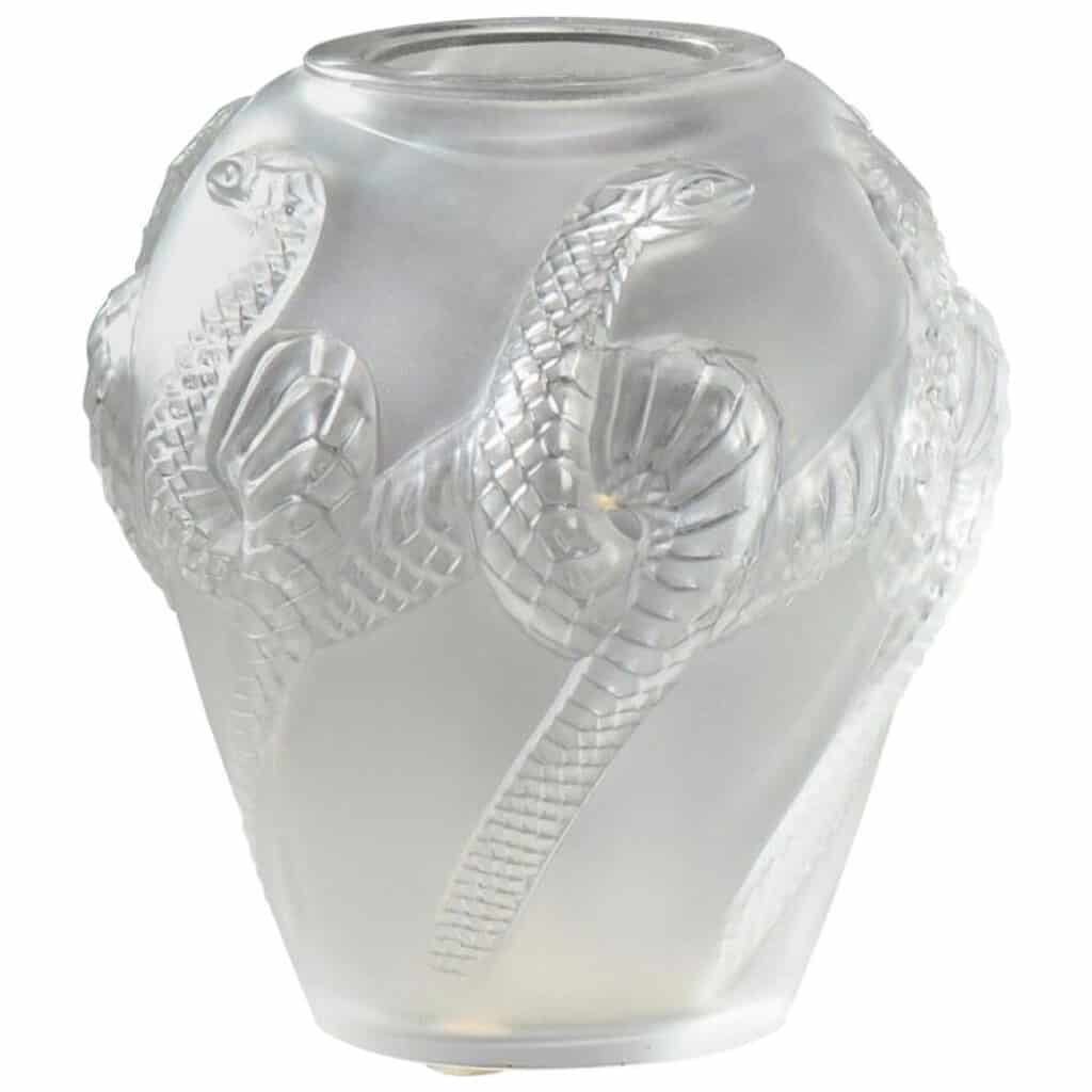 Cristal Lalique :Vase « Serpent » 3