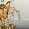 Lustre aux musiciens en bronze doré et cristal, XIXe 16