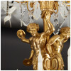 Lustre aux musiciens en bronze doré et cristal, XIXe 17