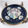 Plat en émail polychrome de Canton orné d’une monture en bronze doré et argenté, XIXe 16
