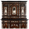 Buffet with two bodies in neo-Renaissance rosewood, XIXand 20