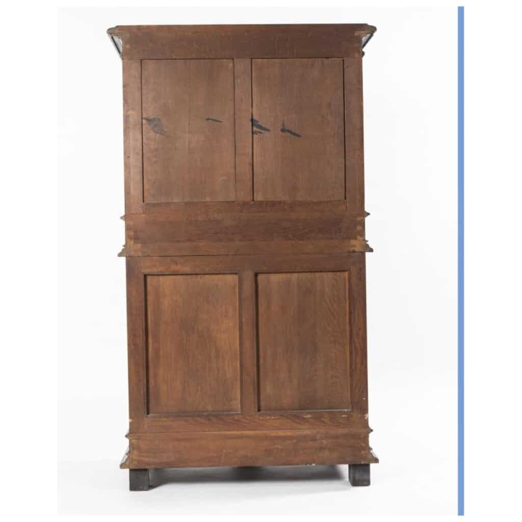 Charles Hunsinger (1823 – 1893) et Charles Adolphe Frédéric Wagner, cabinet marqueté, XIXe 6
