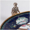 Plat en émail polychrome de Canton orné d’une monture en bronze doré et argenté, XIXe 20