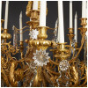 Lustre aux musiciens en bronze doré et cristal, XIXe 21