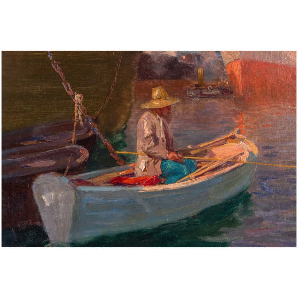 Jacques Marie Omer Camoreyt 1871-1963. Pêcheur Au Port. 5