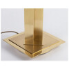 1960 Large Lamp in Golden and Satin Brass, Maison Honoré 11