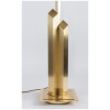 1960 Large Lamp in Golden and Satin Brass, Maison Honoré 12