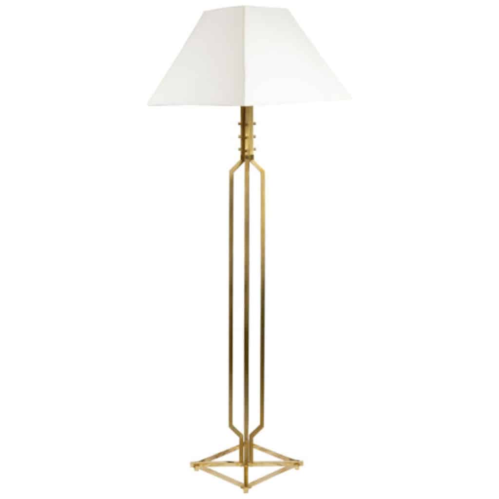 60s Golden Brass Floor Lamp Maison Honoré 3