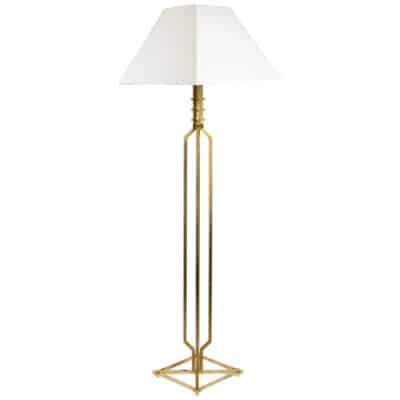 60s Golden Brass Floor Lamp Maison Honoré