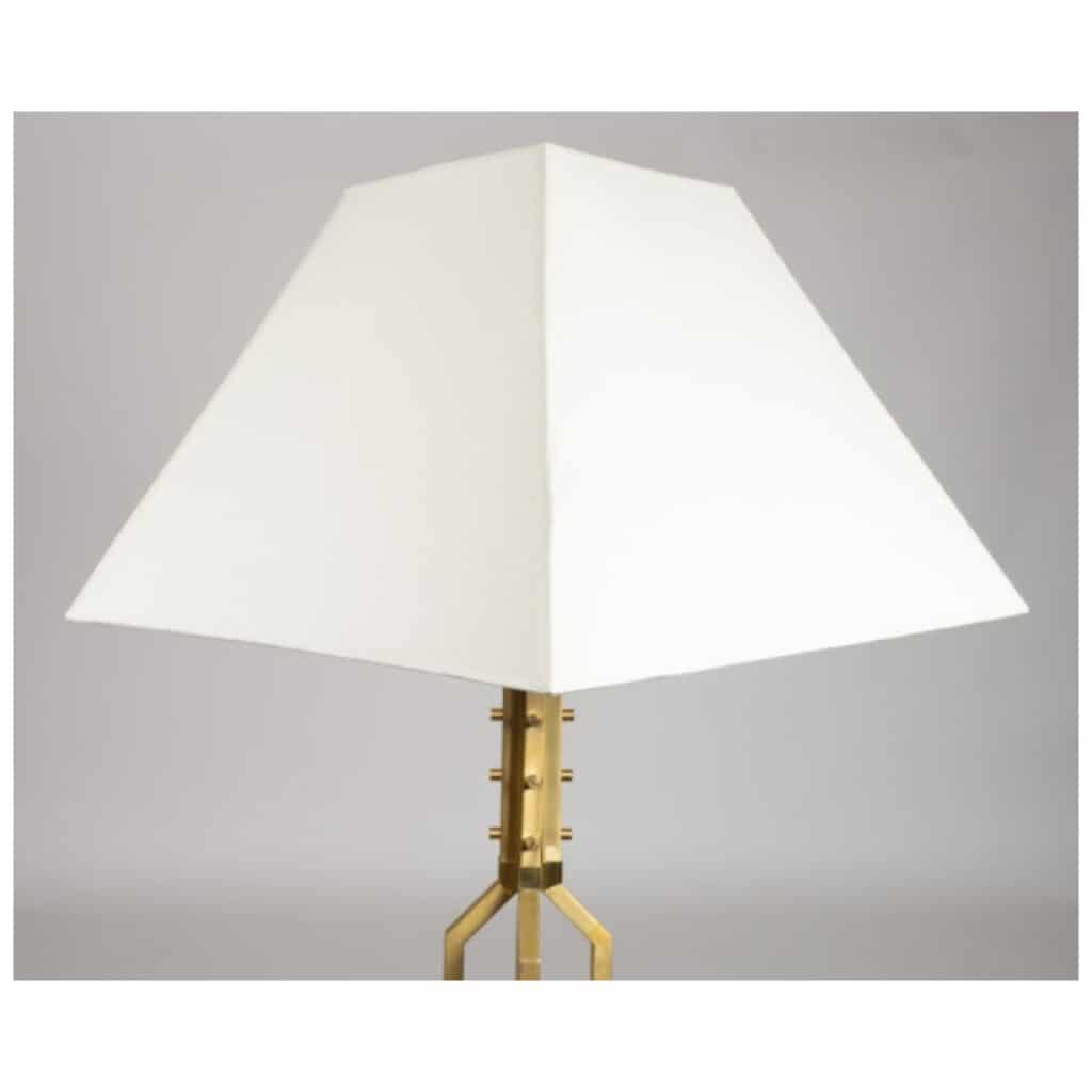 60s Golden Brass Floor Lamp Maison Honoré 5