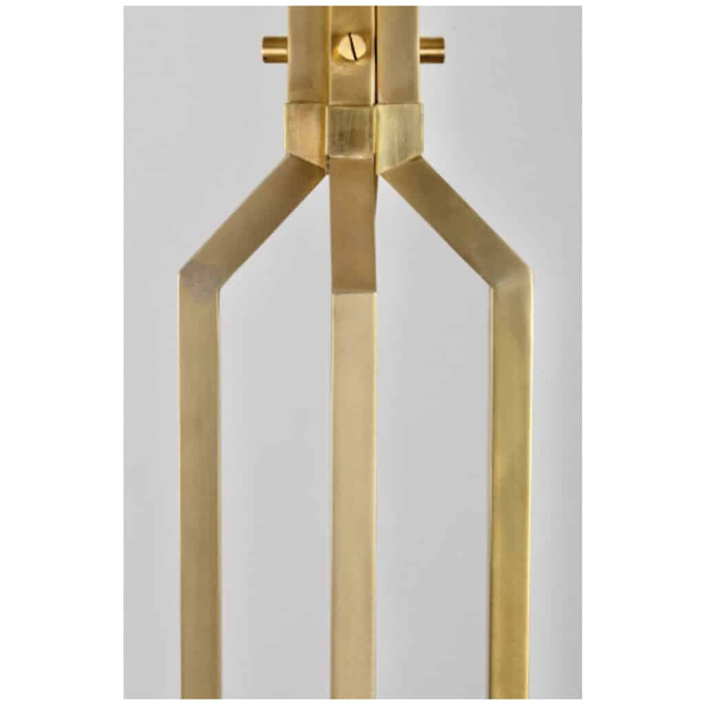 60s Golden Brass Floor Lamp Maison Honoré 7