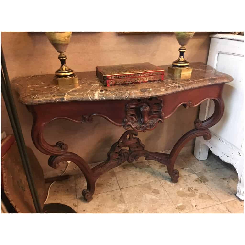 Period mahogany console XVIIIth 3