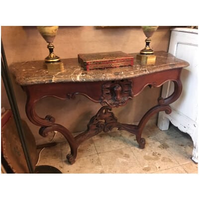 Period mahogany console XVIIIth 3