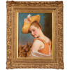 Jean Gustave Jacquet (1846-1909) – Jeune Fille Au Chapeau 11