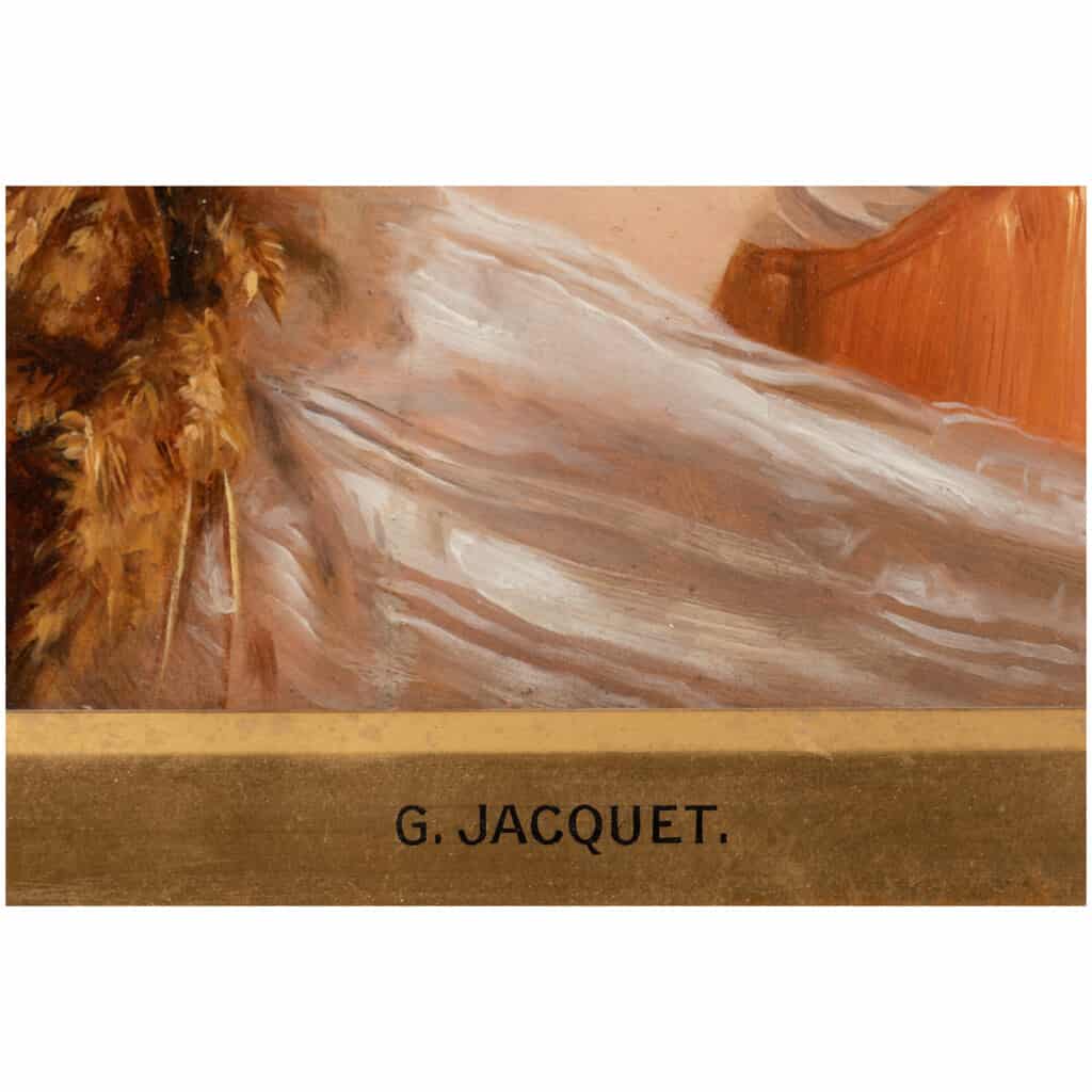 Jean Gustave Jacquet (1846-1909) – Jeune Fille Au Chapeau 5