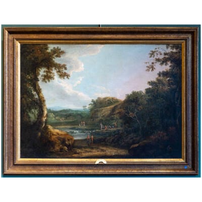 Richard Wilson (1714-1782). Paysage aux chutes d’eau. (Copie)