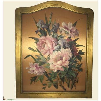 Framed glass painting flowers, 55 cm x 70 cm (Mi. XXe) 3