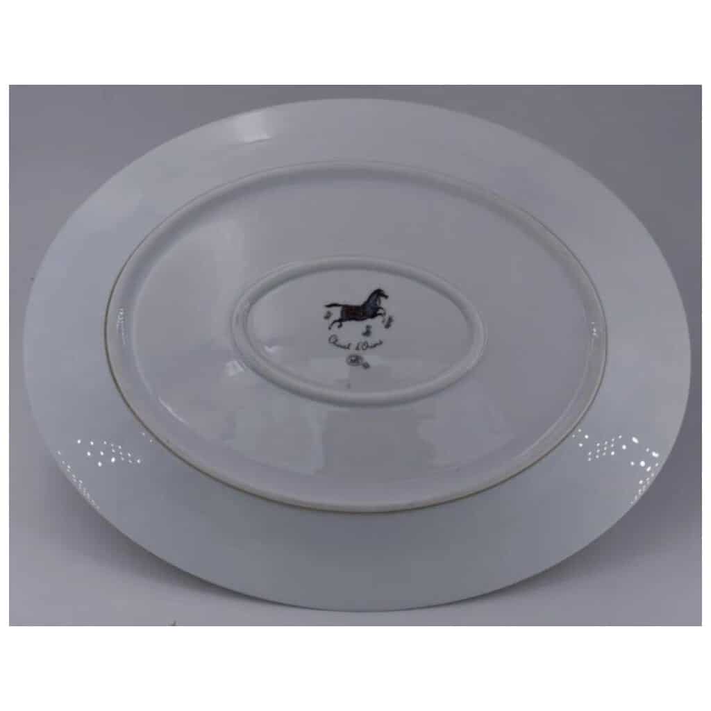 Hermès, Oval Porcelain Dish Collection "Cheval d'Orient" 4