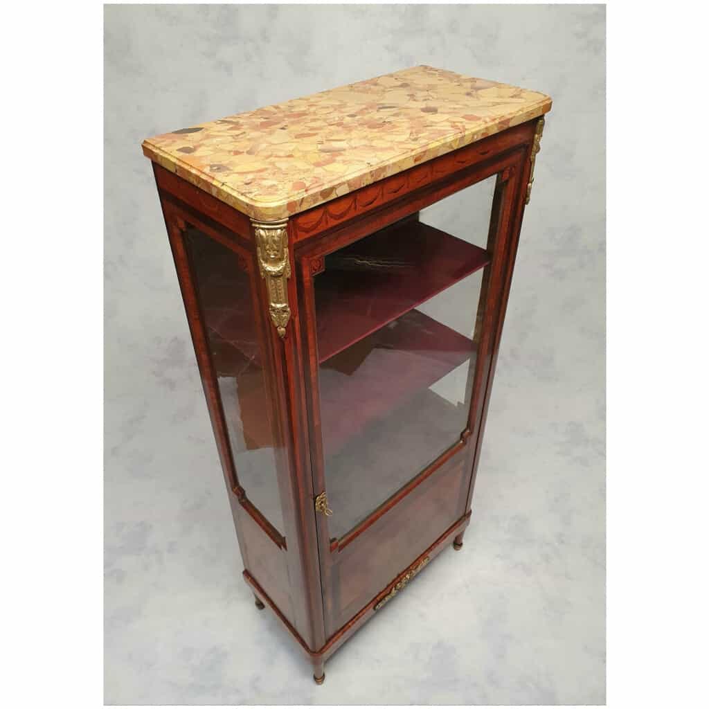 Showcase Louis Style XVI – Marquetry – Amaranth & Rosewood – 19th 6