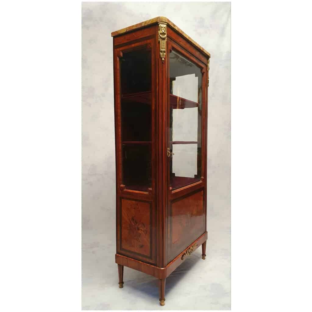 Showcase Louis Style XVI – Marquetry – Amaranth & Rosewood – 19th 5