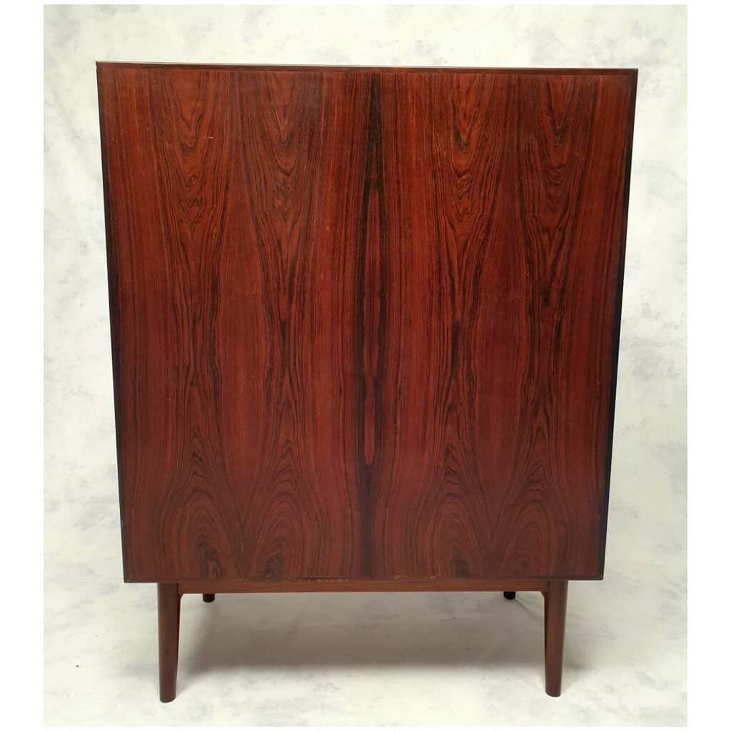 Tallboy High Dresser By Svend Langkilde - Langkilde Møbler - Rosewood - Ca 1950 16