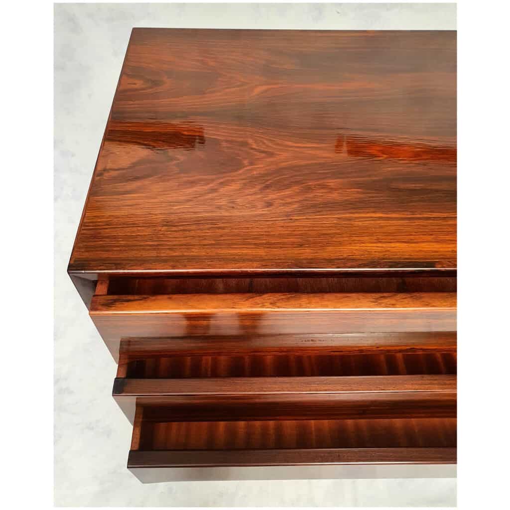 Tallboy High Dresser By Svend Langkilde - Langkilde Møbler - Rosewood - Ca 1950 10