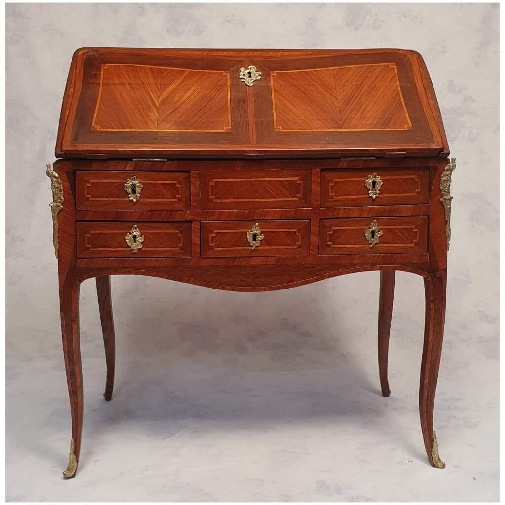 Secretary Transition Period Louis XV, Louis XVI – Rosewood & Palisander – 18th 6