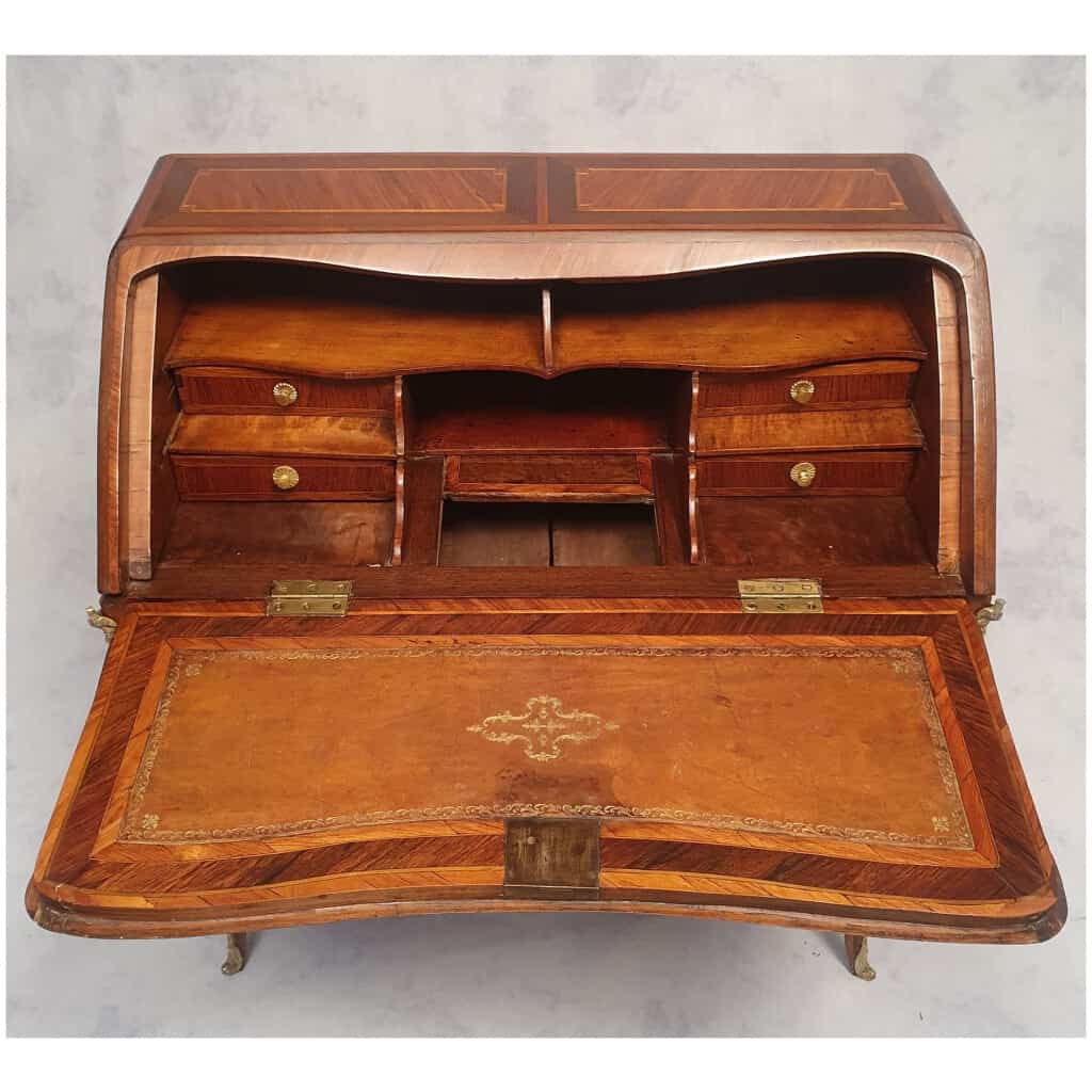 Secretary Transition Period Louis XV, Louis XVI – Rosewood & Palisander – 18th 8