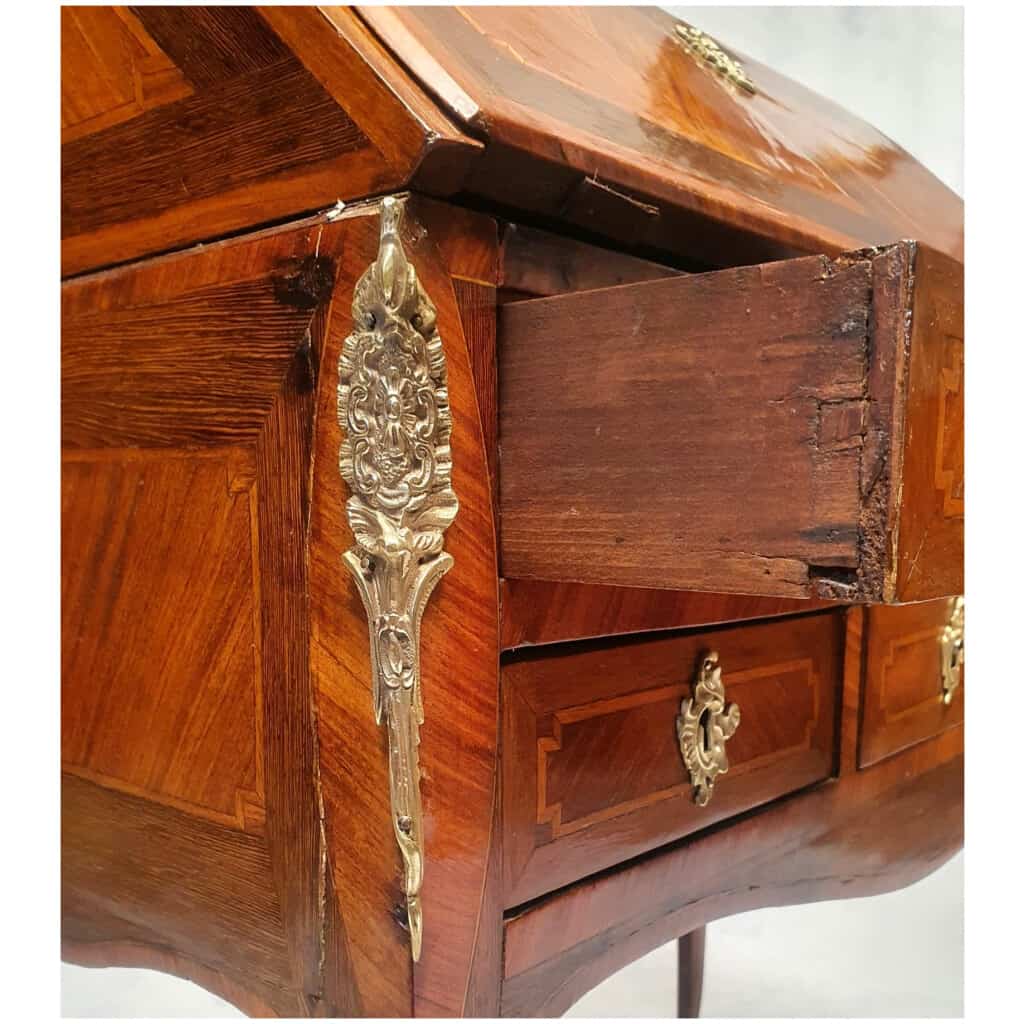 Secretary Transition Period Louis XV, Louis XVI – Rosewood & Palisander – 18th 13