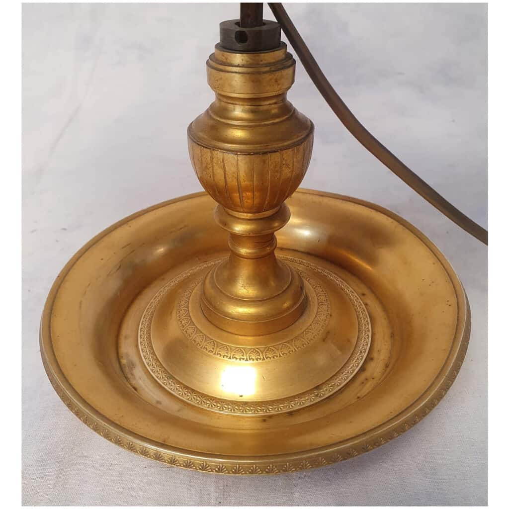 Lampe Bouillotte Époque Empire – Bronze – 19ème 10