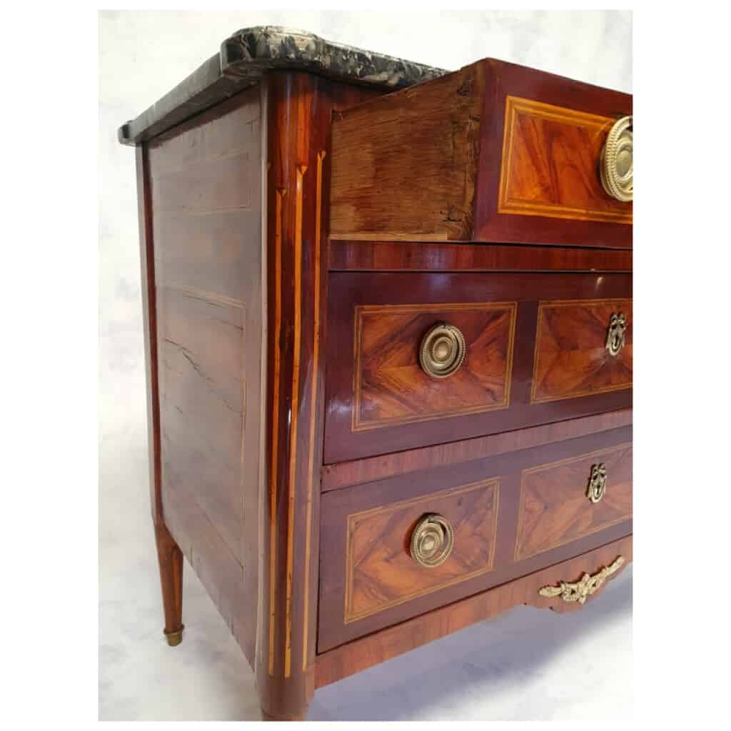 Louis Period Commode XVI – Rosewood & Palisander – 18th 13