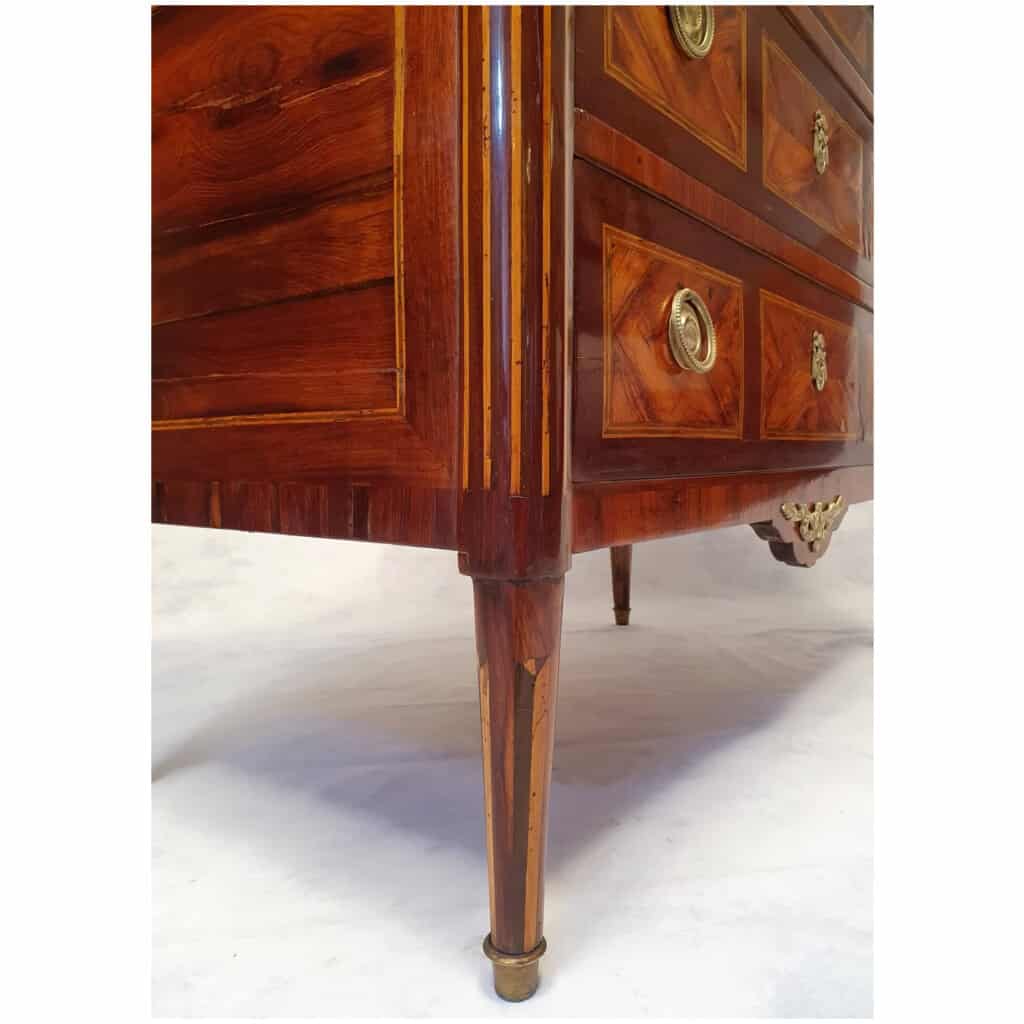 Louis Period Commode XVI – Rosewood & Palisander – 18th 11