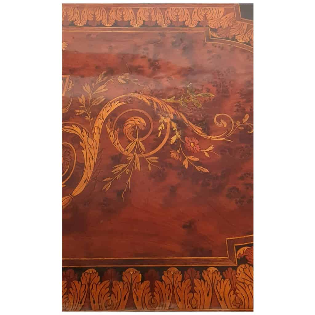 Coiffeuse d’Époque Napoléon III – Marqueterie – Poirier Noirci & Loupe De Thuya – 19ème 16