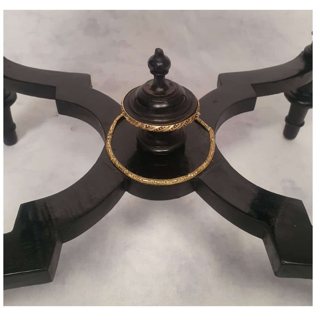 Coiffeuse d’Époque Napoléon III – Marqueterie – Poirier Noirci & Loupe De Thuya – 19ème 15