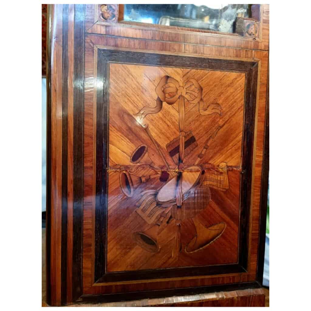 Showcase Louis Style XVI – Marquetry – Amaranth & Rosewood – 19th 15