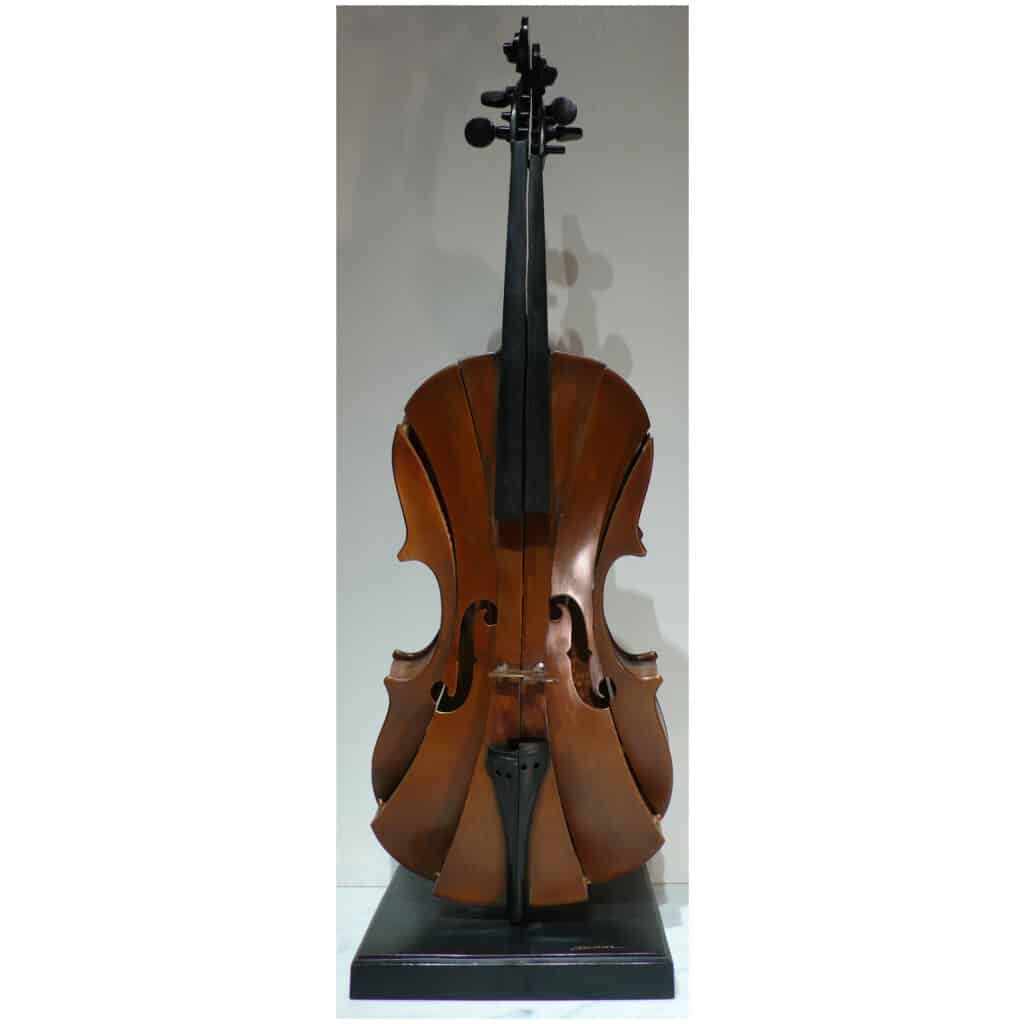 ARMAN 20th Century Bronze Sculpture Signed Violin Coupé III Modern Art 10