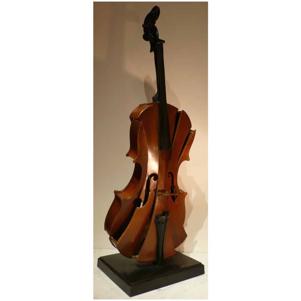 ARMAN 20th Century Bronze Sculpture Signed Violin Coupé III Modern Art 7