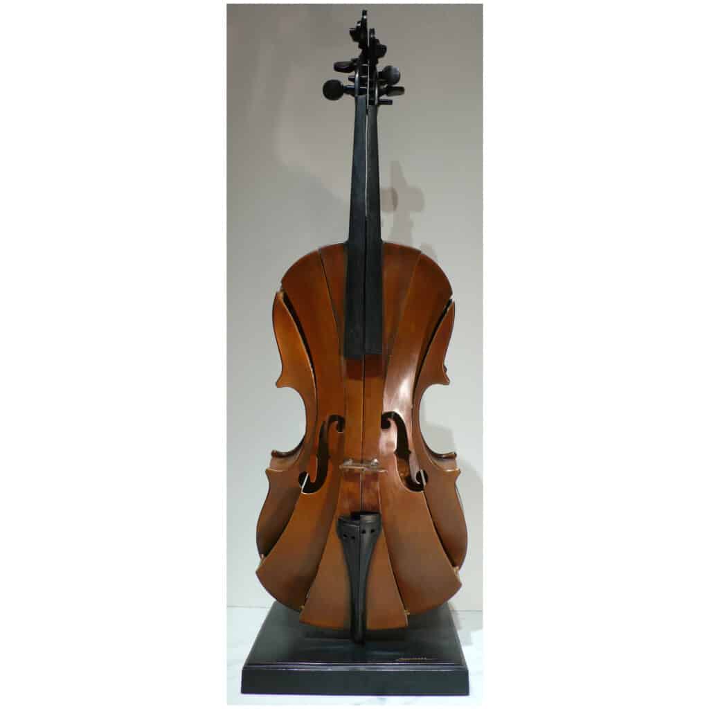 ARMAN 20th Century Bronze Sculpture Signed Violin Coupé III Modern Art 6