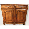 Low sideboard in molded walnut 19th century 18