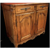 Low sideboard in molded walnut 19th century 16