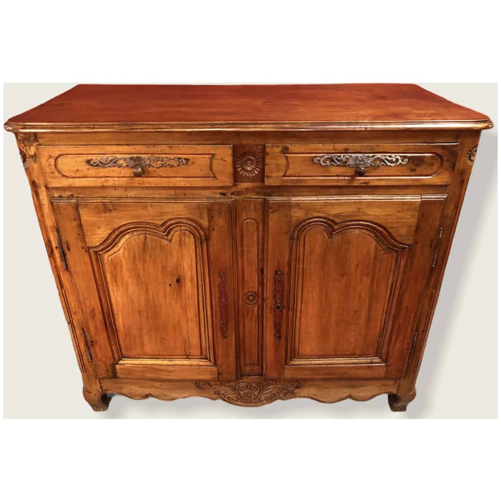 Low sideboard in molded walnut 19th century 3