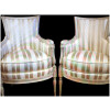 Pair Of Old Bergères From The Directoire Period In Fine Lacquered Wood XVIIIth Century 9